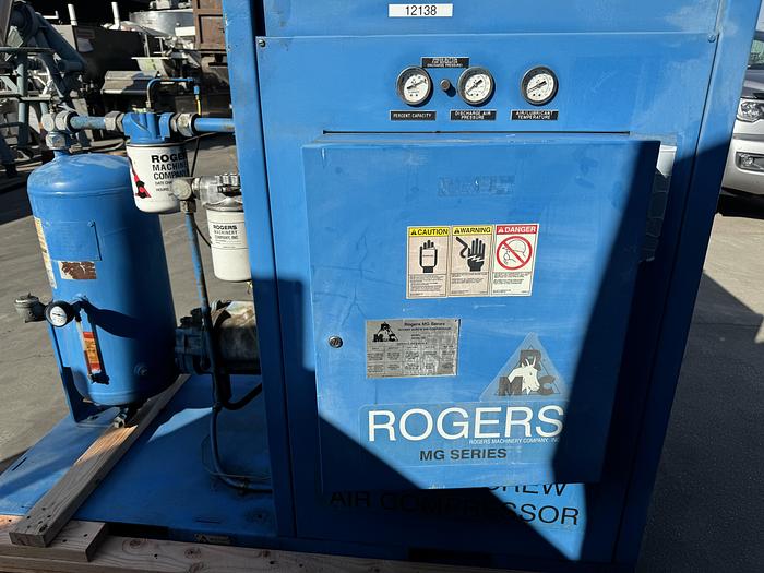 Used Rogers Compressor MG25 Rotary Screw