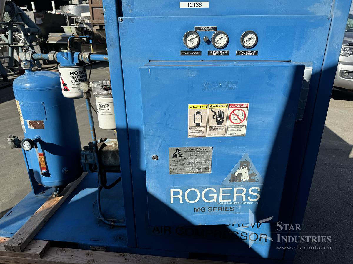 Used Rogers Compressor MG25 Rotary Screw