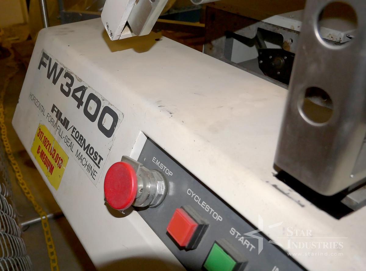 Used Fuji Flowrapper FW3400 Horizontal Form, Fill ands Seal Machine