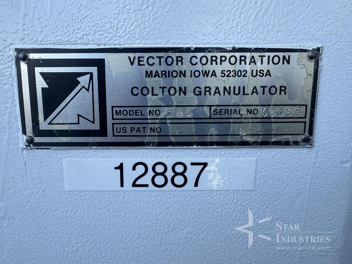 Used Vector-Colton Granulator