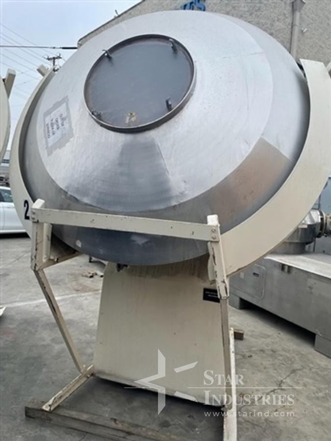 Used 80" Stainless Steel Coating Pan w/ butterfly valve