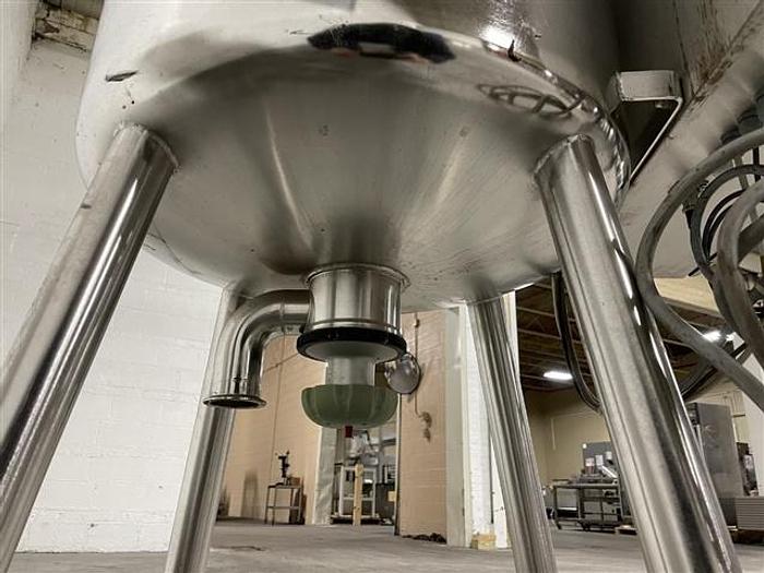 Used 52 gallon S.s. Packo Mix Tank w/ Agitator