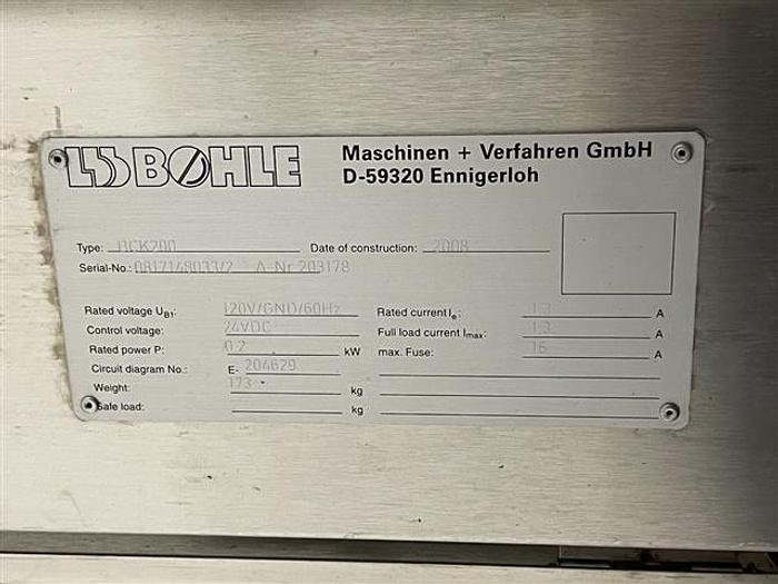 Used 48" x 48" Bohle Bin Stand, Type BCK200, S/S