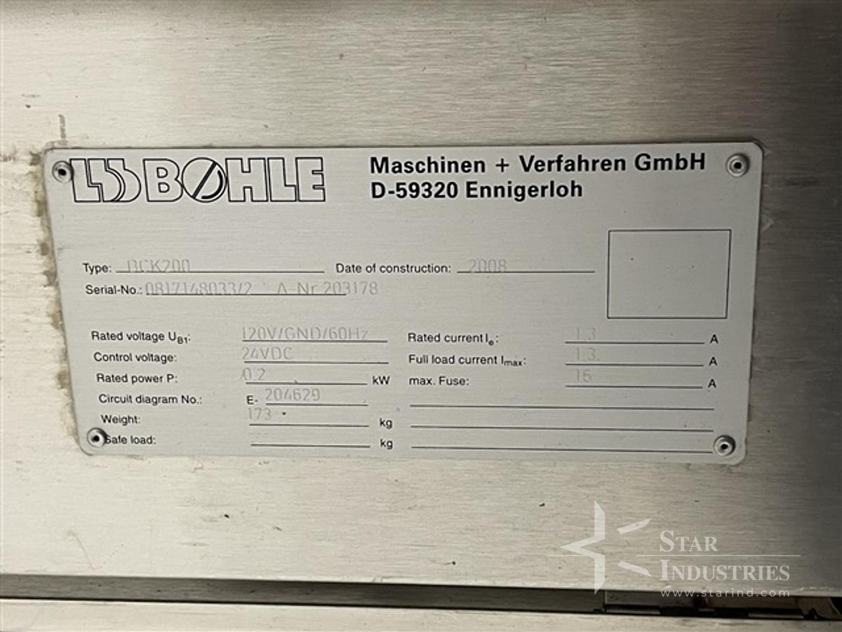 Used 48" x 48" Bohle Bin Stand, Type BCK200, S/S