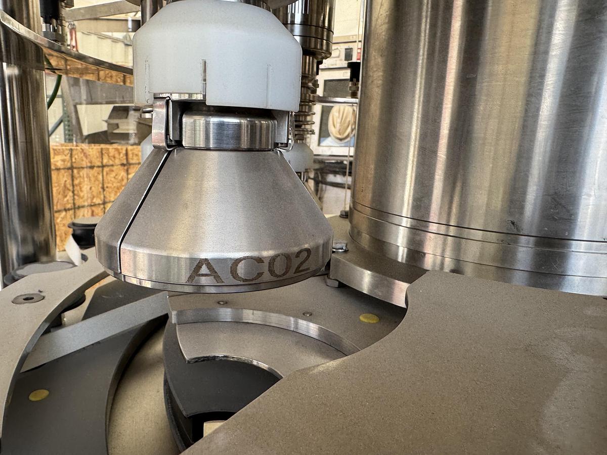 Used Arol Capper with Hopper and Elevator