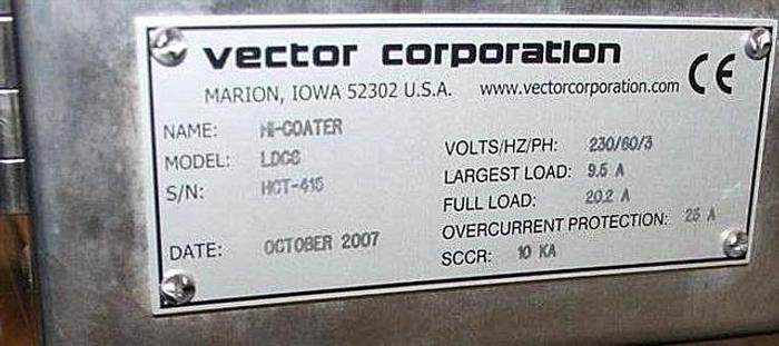 Used Vector LDCS Hi-Coater Lab Coating System