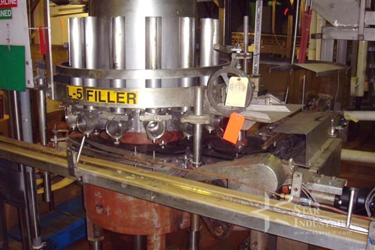 Used Elmar 14 valve Rotary Filler