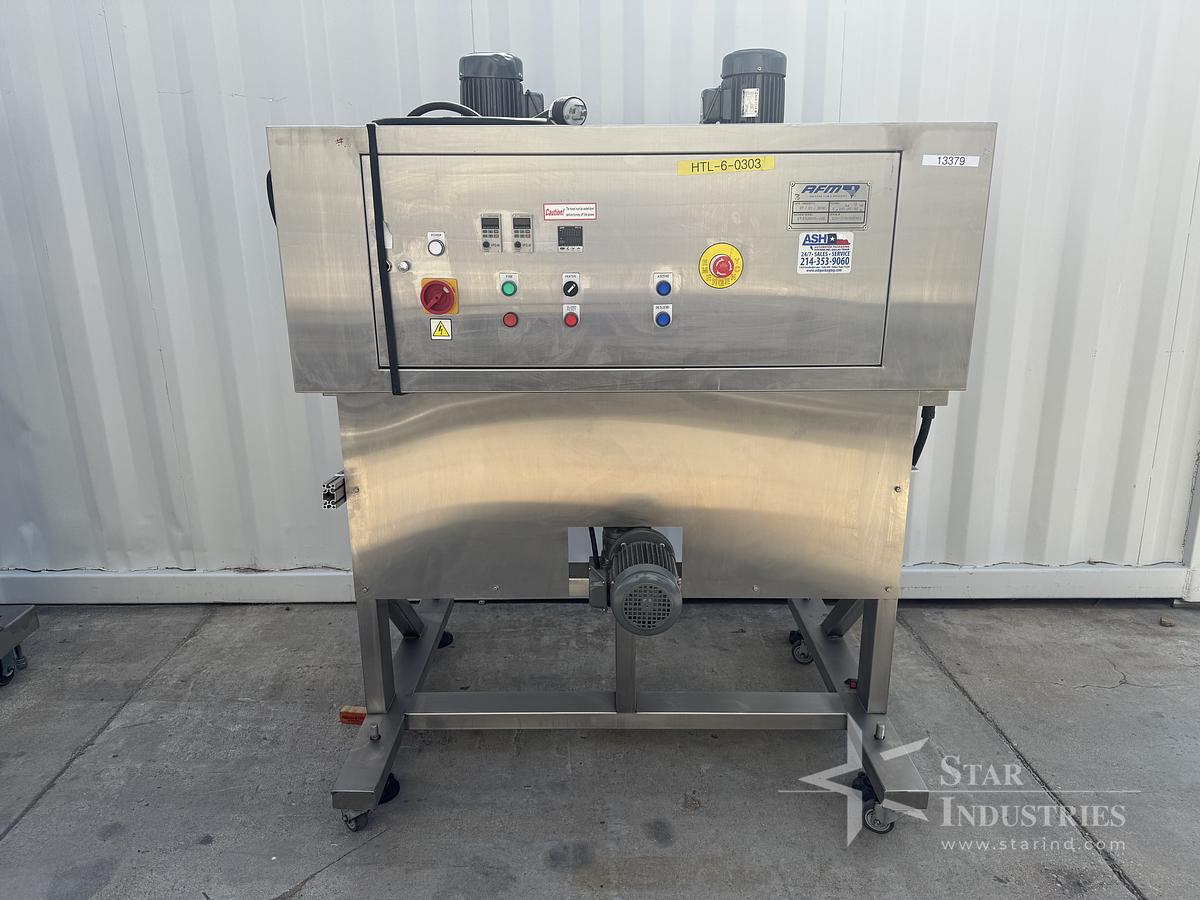 Used AFM- Shrink Sleeve Labeling System / Heat Shrink Tunnel
