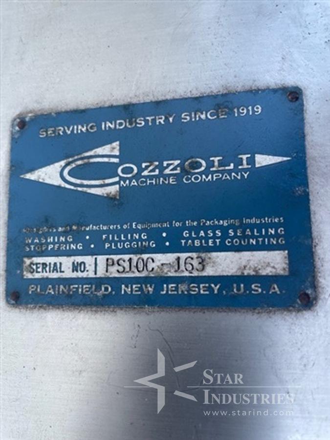 Used Cozzoli PS-10 Stopper Feeder w/ 13 and 20 mm feeders