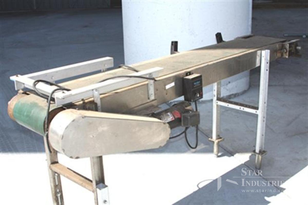 Used Conveyor, 6' x 10", variable speed