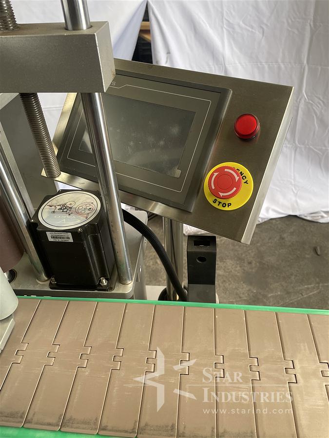 Used Labeler with Conveyor Wrap Labeler