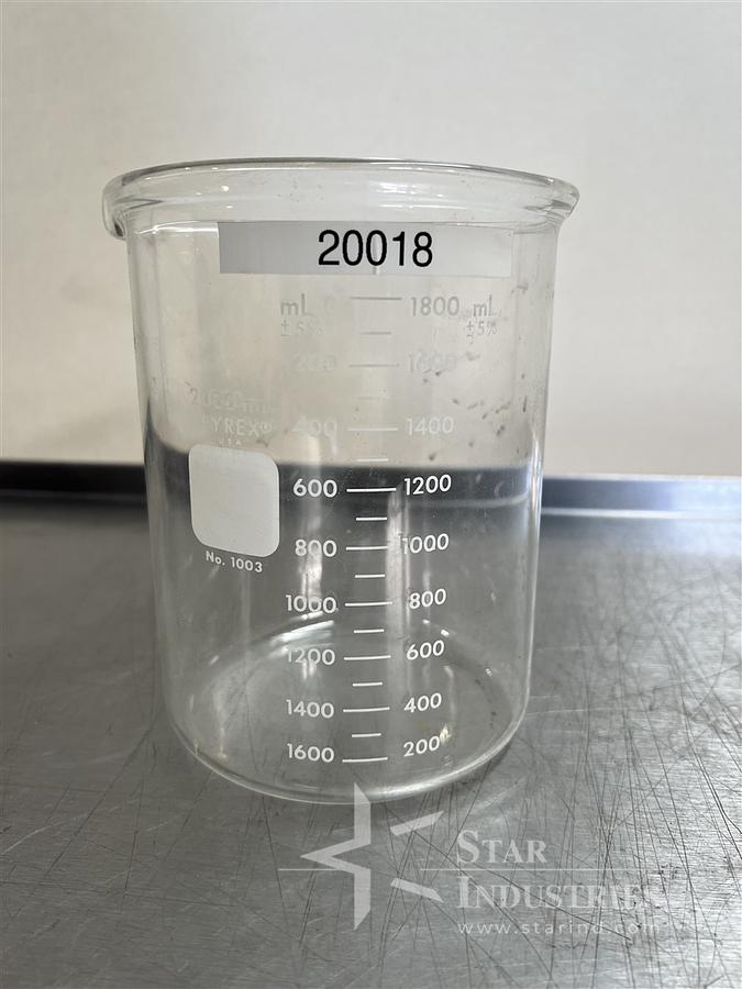Used Pyrex Glass Flask