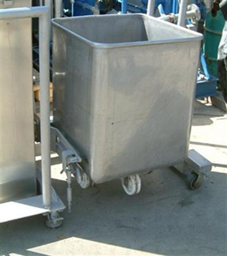 Used Drum Dumper w/ 4 x 10 c.f. s.s. Tanks & 800 lbs capacity
