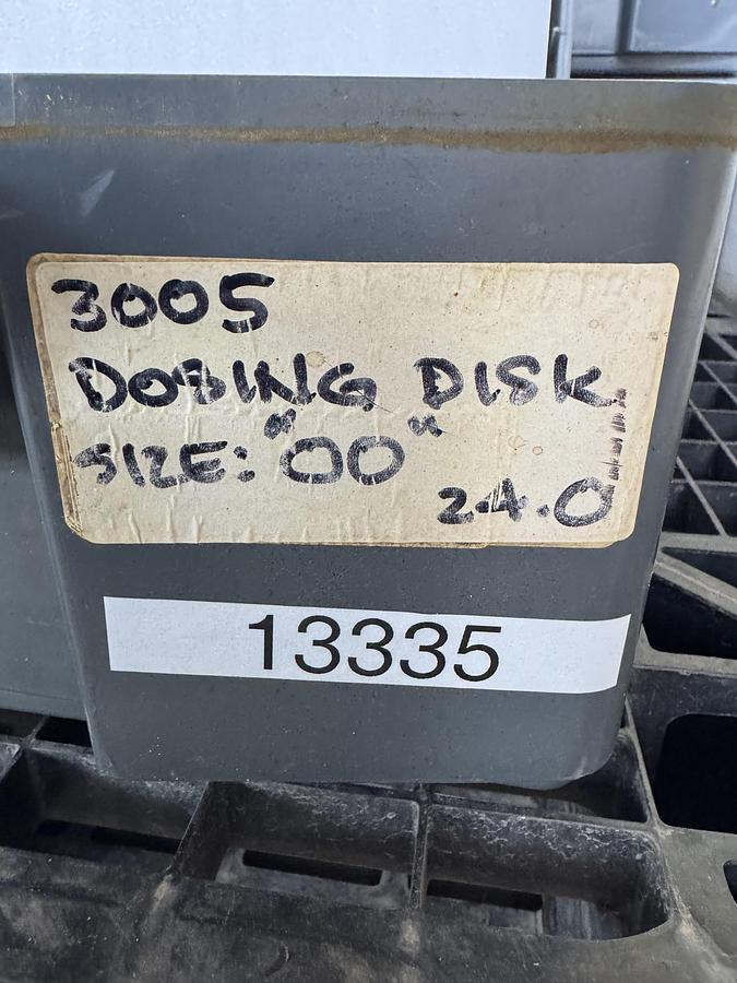 Used Bosch Dosing Discs 3005, Size 00, 24.0mm