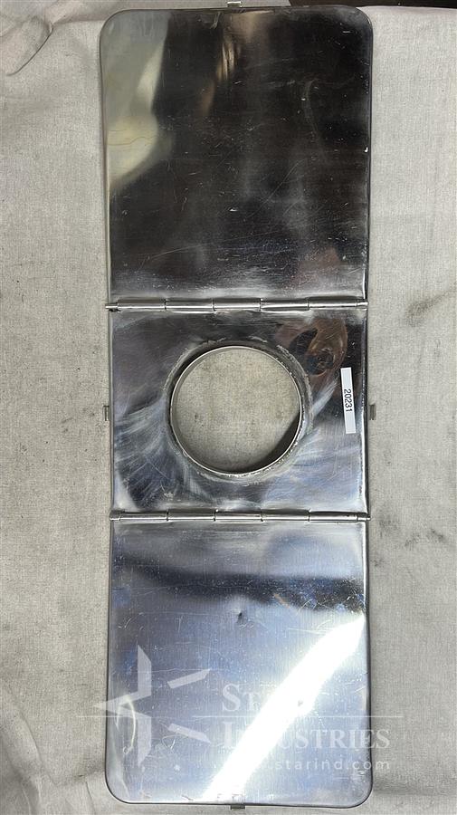Used Foldable Stainless Steel Plate With Opening for Pouring