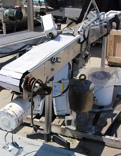 Used Conveyor, 6" x 10', s.s. rails, plastic belt