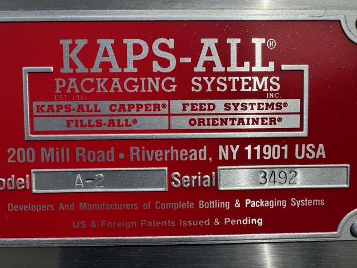 Used Kaps All A-2 Spindle Capper, Left to Right
