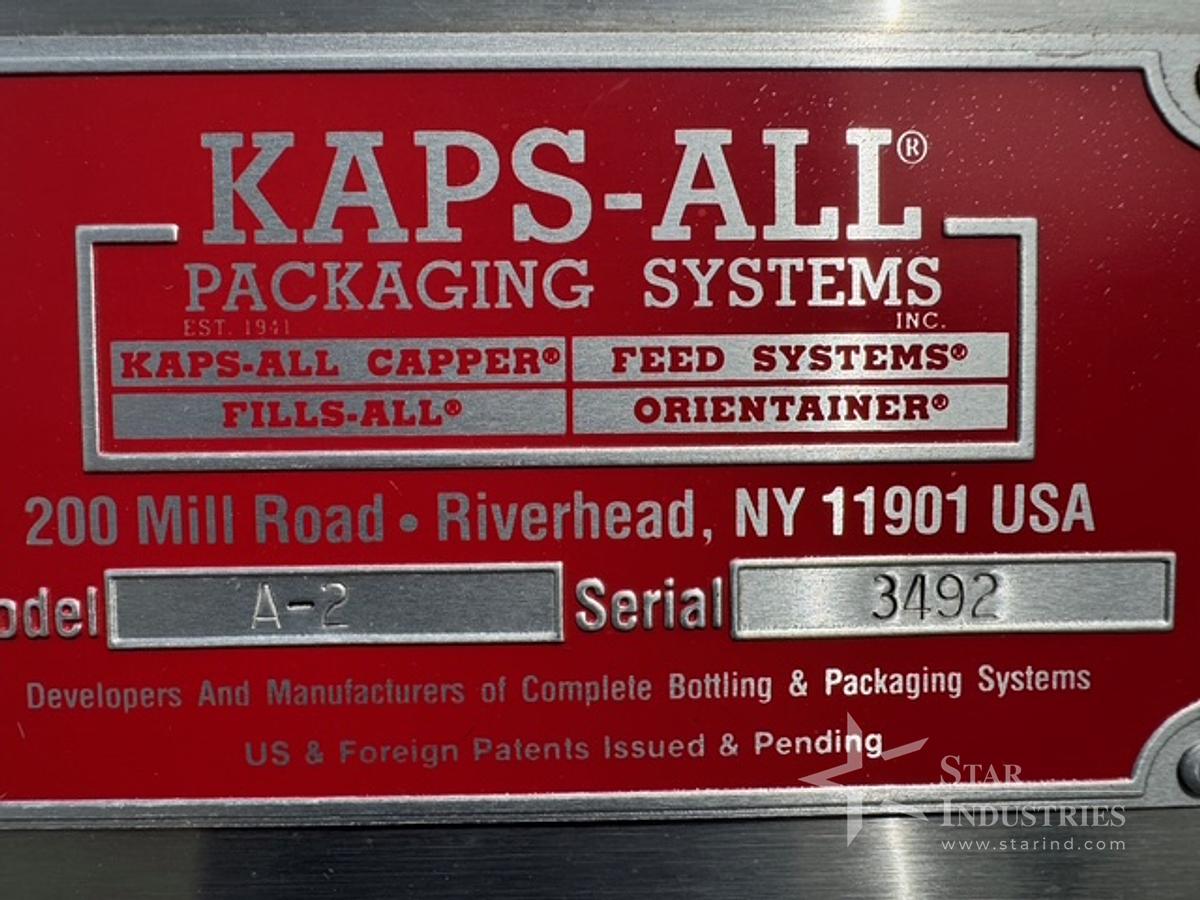 Used Kaps All A-2 Spindle Capper, Left to Right