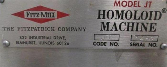 Used Fitzpatrick Model JT Mill