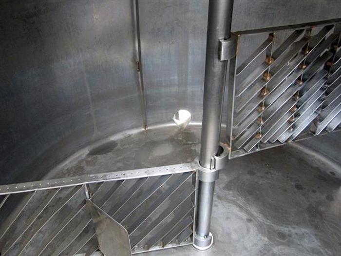 Used Twin 750 gallon jacketed Tanks on Mezzanine