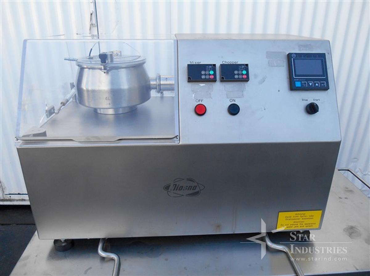 Used Diosna 4 liter High-shear Mixer