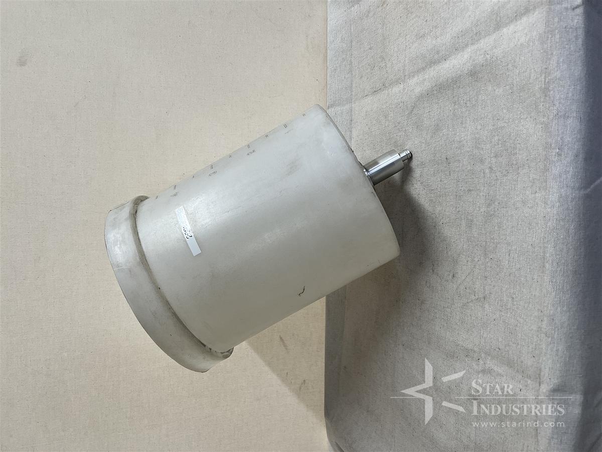 Used Plastic 5-Gallon Container with Outfeed