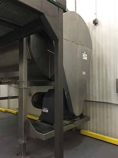 Used 400 Cu Ft Aaron Process Ribbon Blender, S/S, 75 Hp