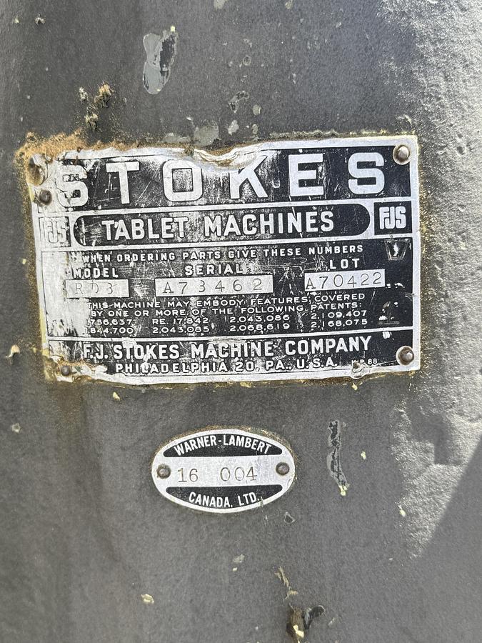 Used Stokes 16 Station Tablet Press