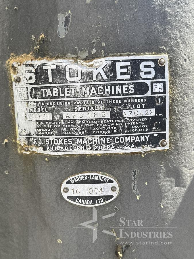 Used Stokes 16 Station Tablet Press