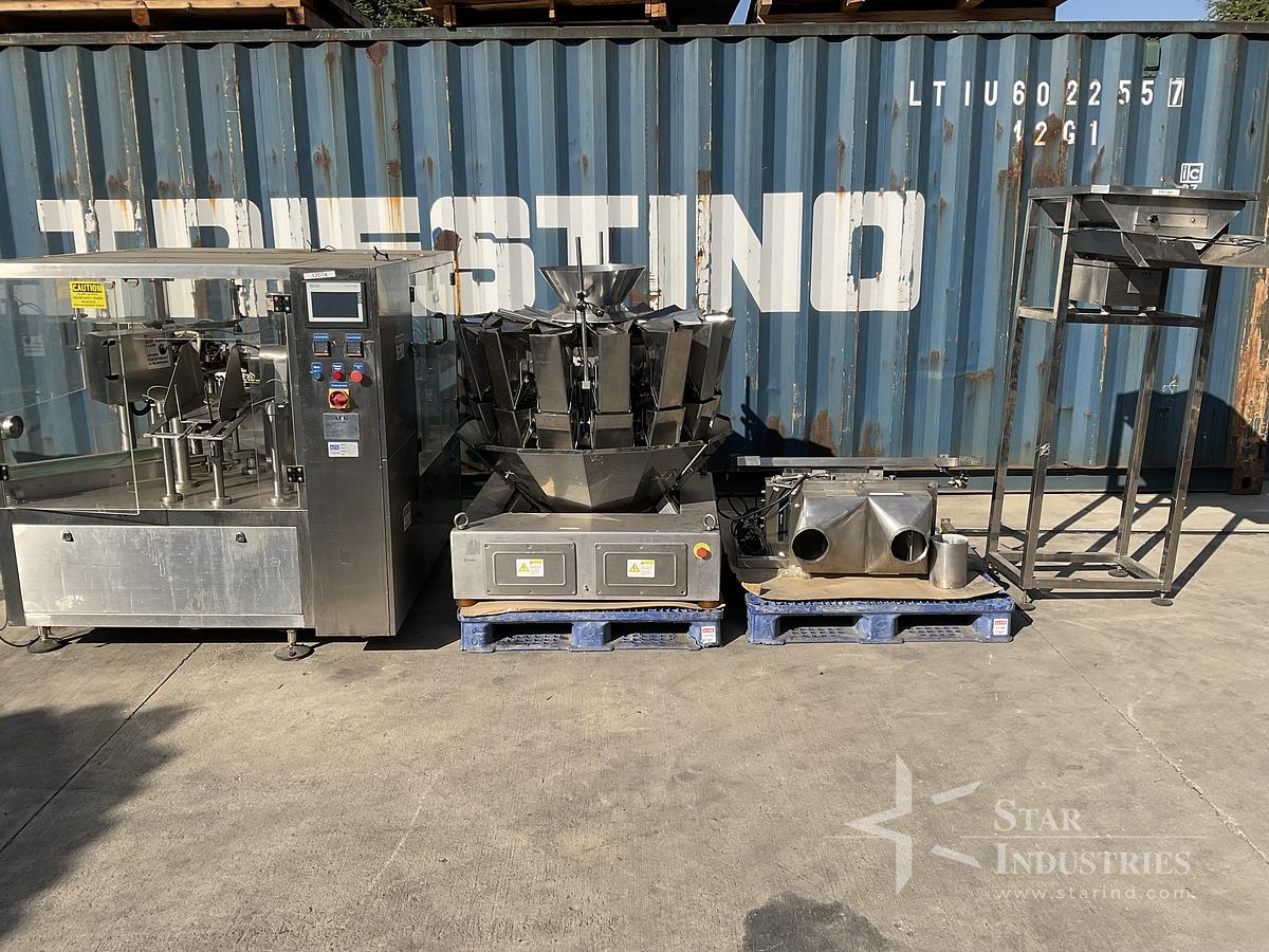 Used AFG Process Systems RBM-8 Bag Filler And Sealer With Overhead Scale