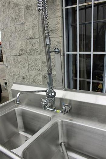 Used Advance Tabco Stainless Steel Washing Sink, Model 94-22-40-24R