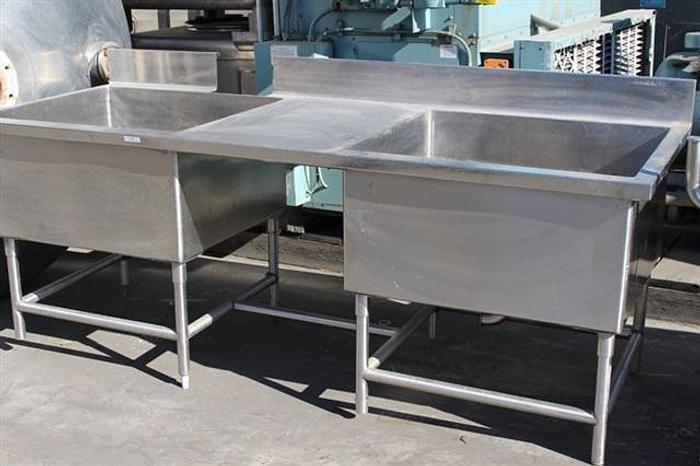 Used Stainless Steel Washing Table 8' x 3'