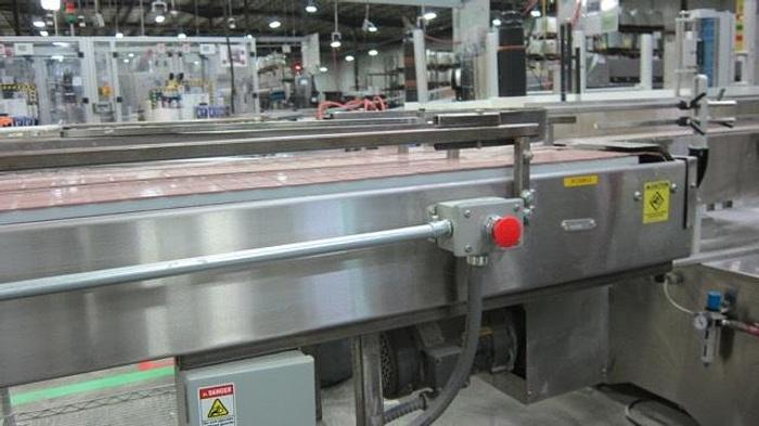 Used Stainless Accumulating Conveyor