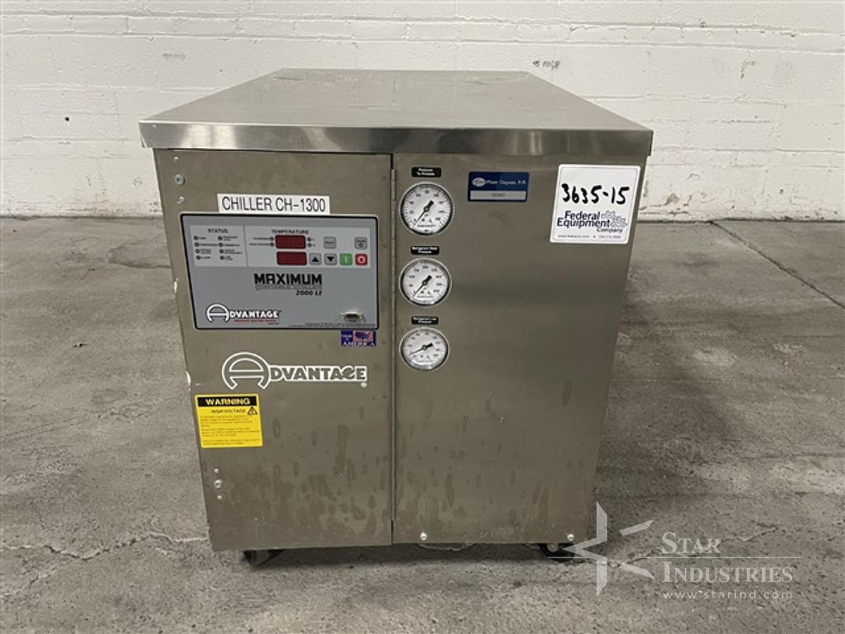 Used 3 ton water cooled Advantage Chiller