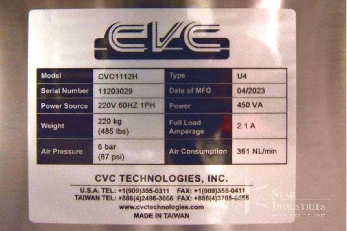 Used CVC 1112H Desiccant Barrel Inserter