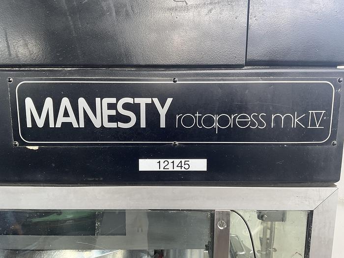 Used Manesty Rotapress MK IV 55 station Tablet Press