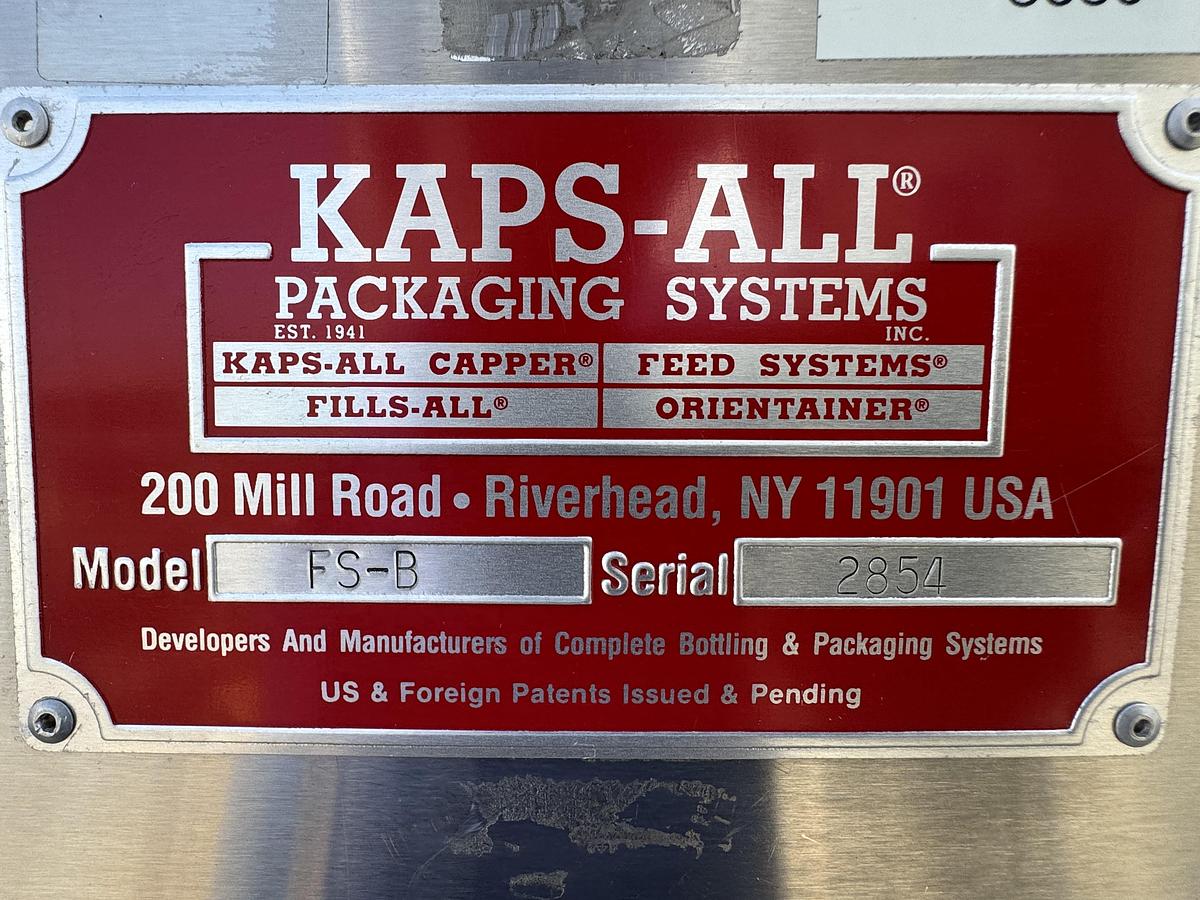 Used Kaps-All FS-B Elevator/Hopper