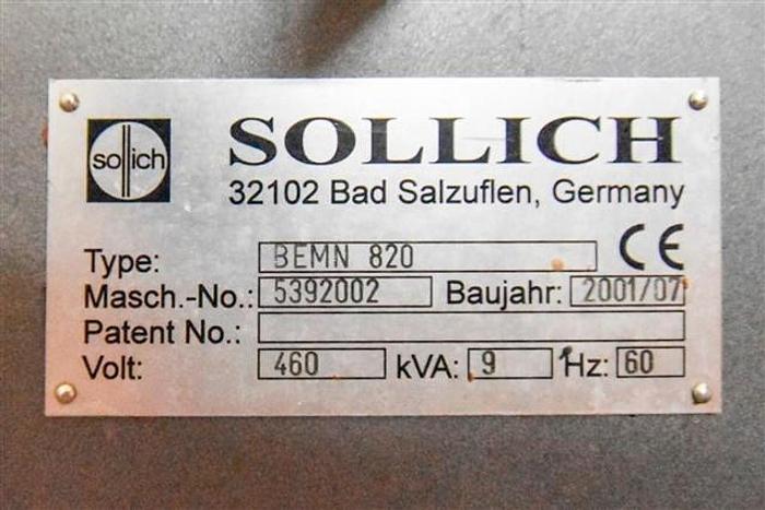 Used Sollich Bottom Enrober