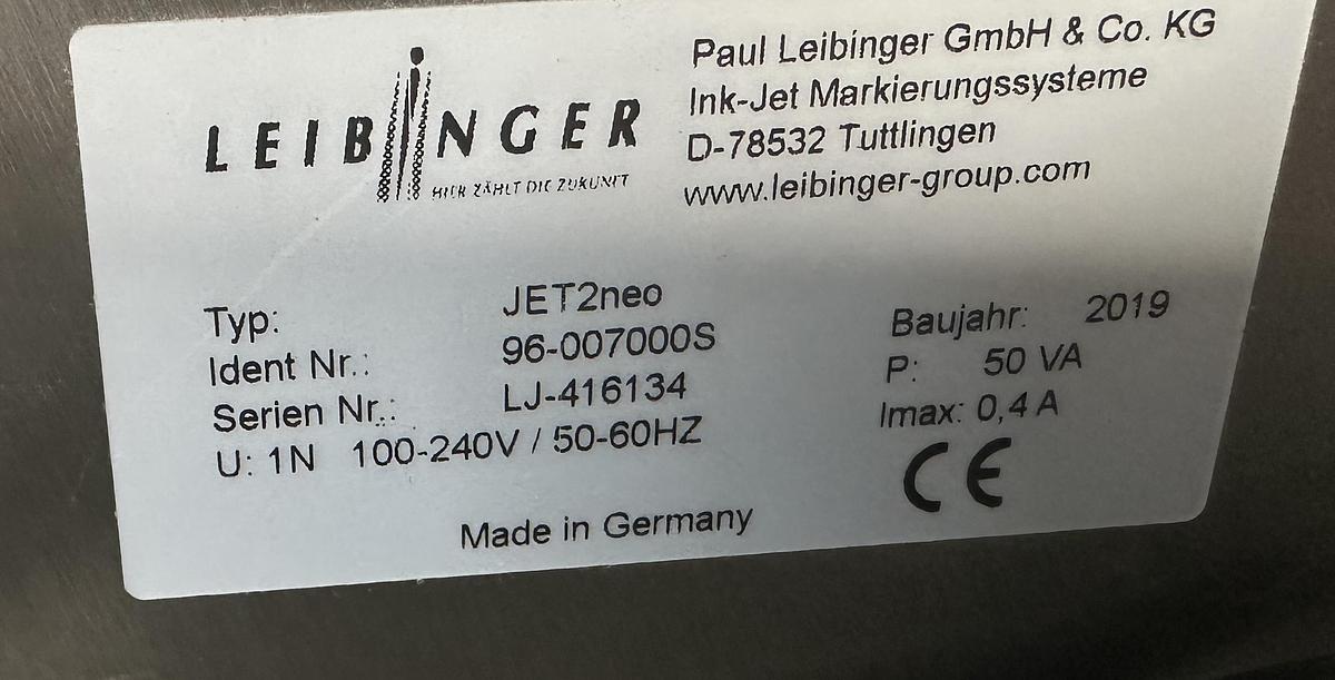 Used JET2 Neo Inkjet Printer