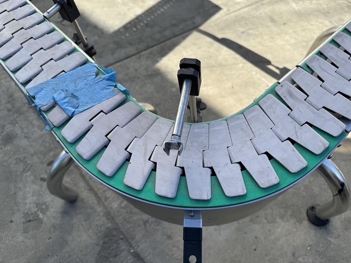 Used Conveyor 4 1/2'' W x 96''L w/90 degree turn