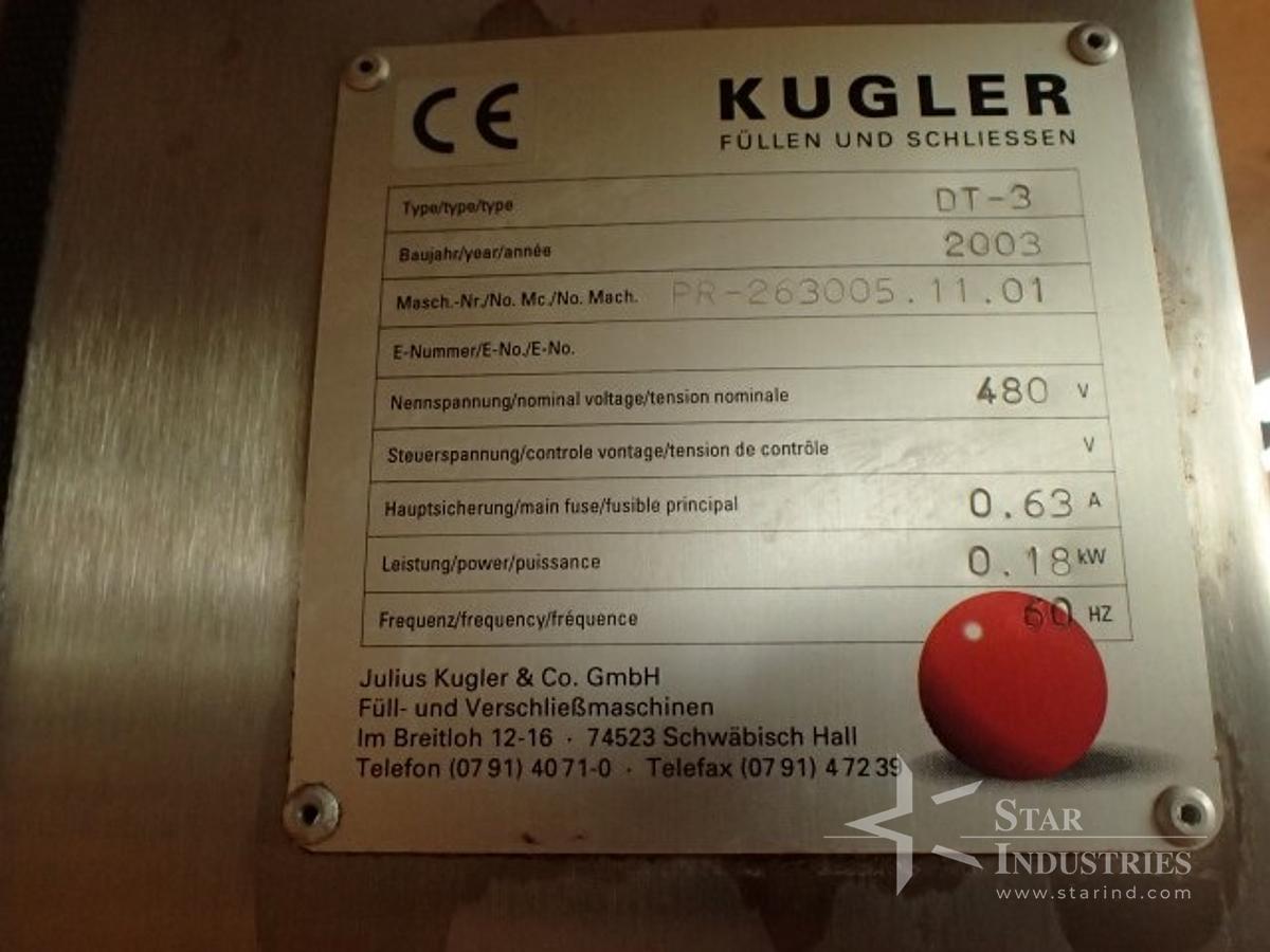 Used Kugler Monoblock 'Flexofill' Volumetric Filling Line