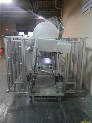 Used Metal Machining 10 c.f. V-blender, s.s. frame