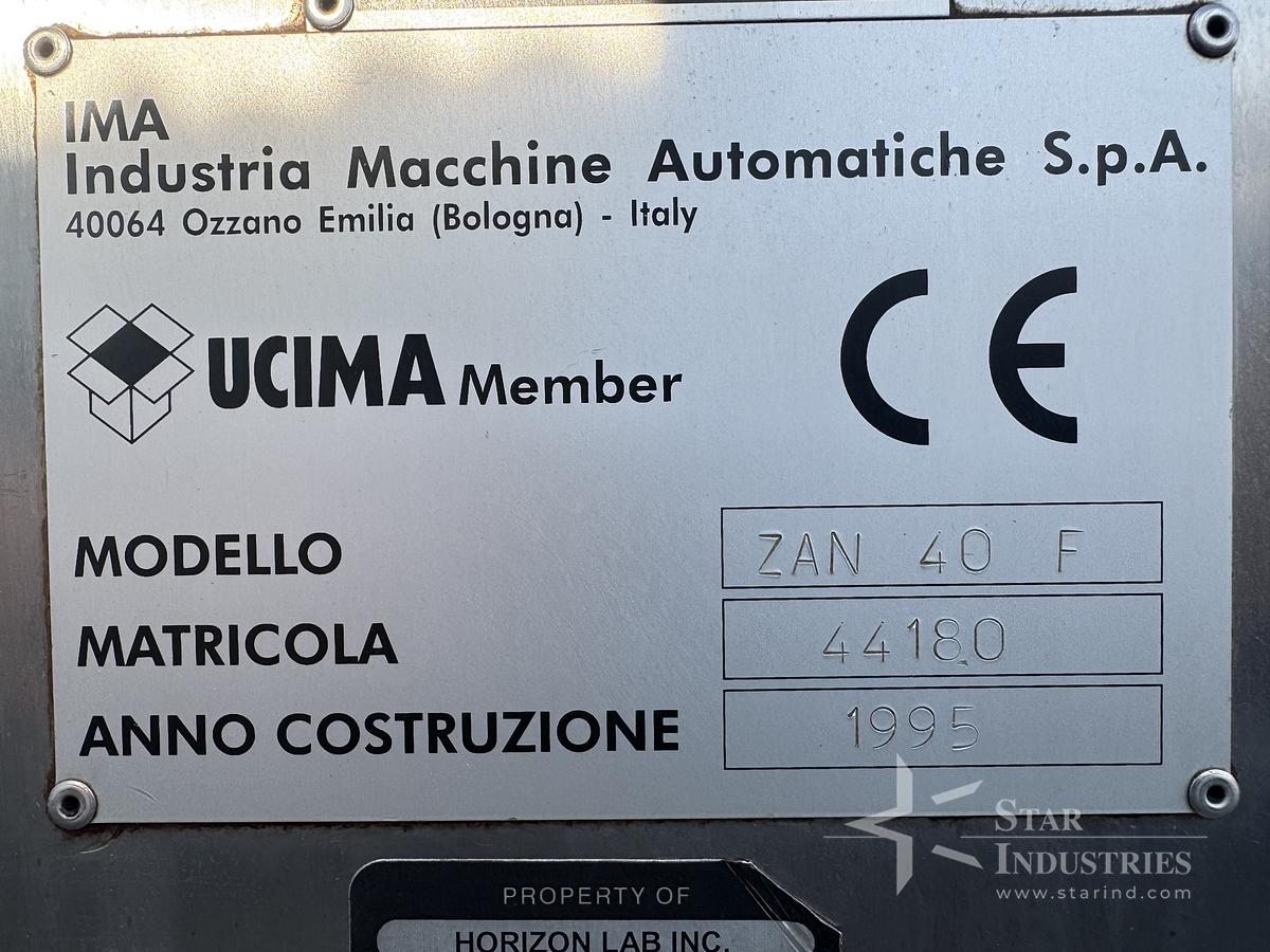 Used IMA Model Zanasi 40F Encapsulator
