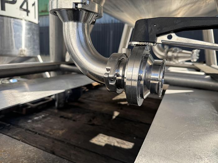 Used Tank, 450 Gallon, 316 Stainless Steel, Dome Top, Cone Bottom, Portable