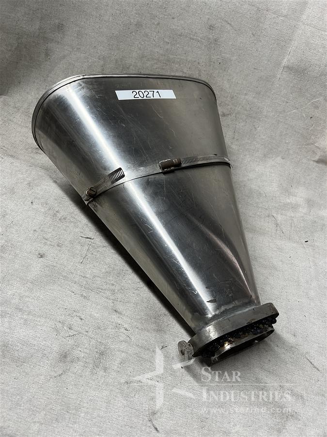 Used Stainless Steel Hopper with Butterfly Valve
