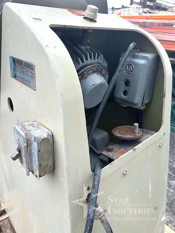 Used 40" diameter s.s. Cherry-Burrell Coating/Polishing Pan with drain valve, port cover and large ribs