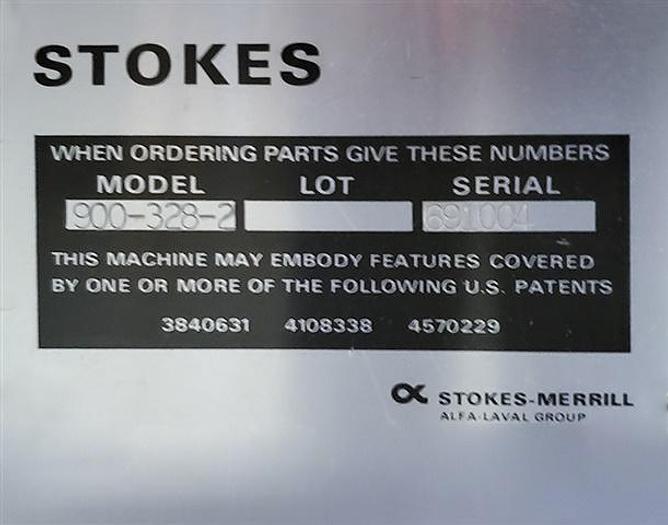 Used Stokes 328 D-tooled Bi-layer 33 station tablet press