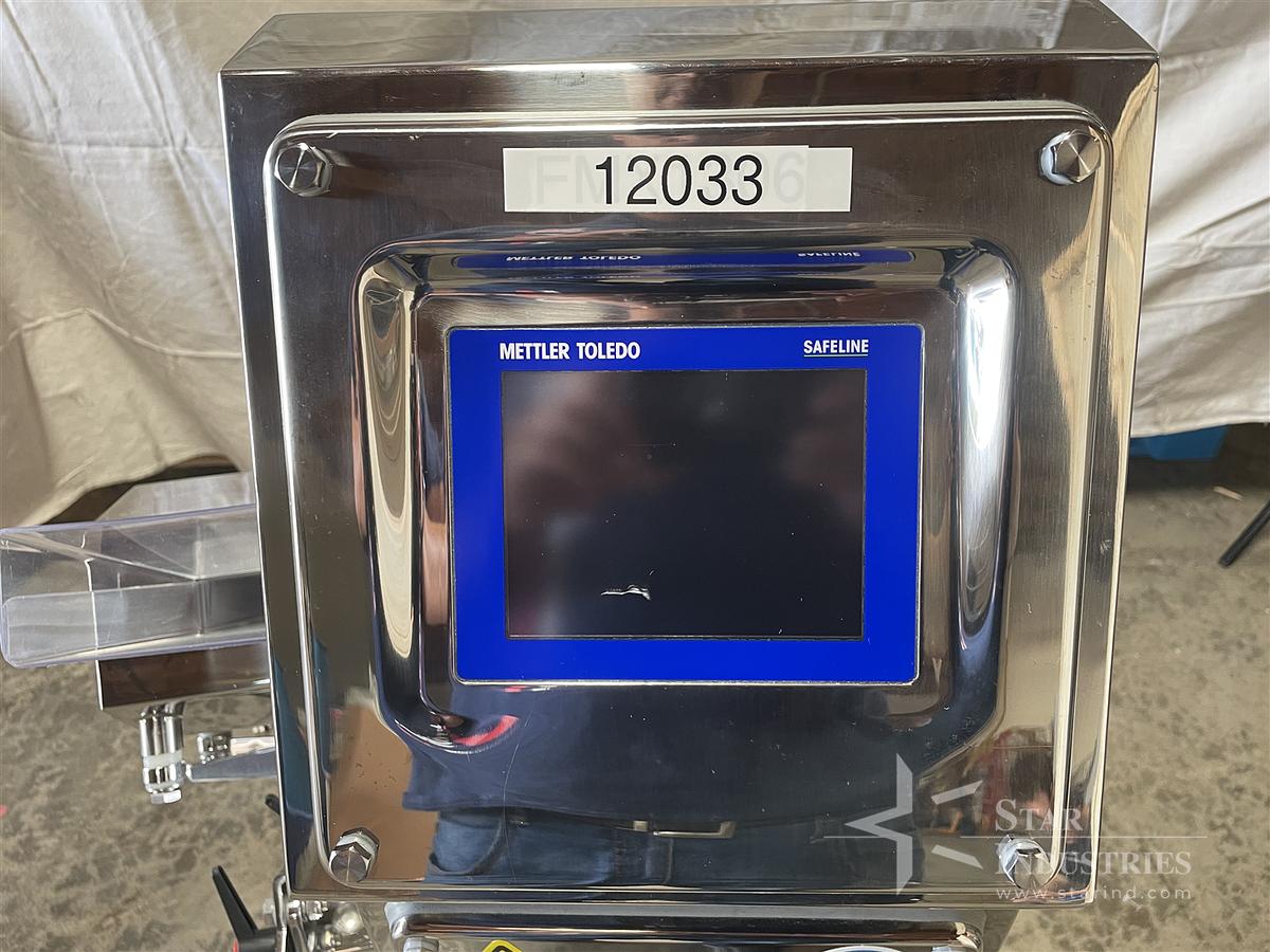 Used Mettler Toledo Safeline pour-thru Metal Detector