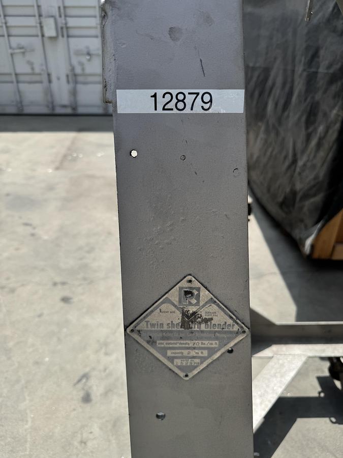 Used Patterson-Kelley V-blender/Twin Shell Mixer, 2 c.f. S.S.