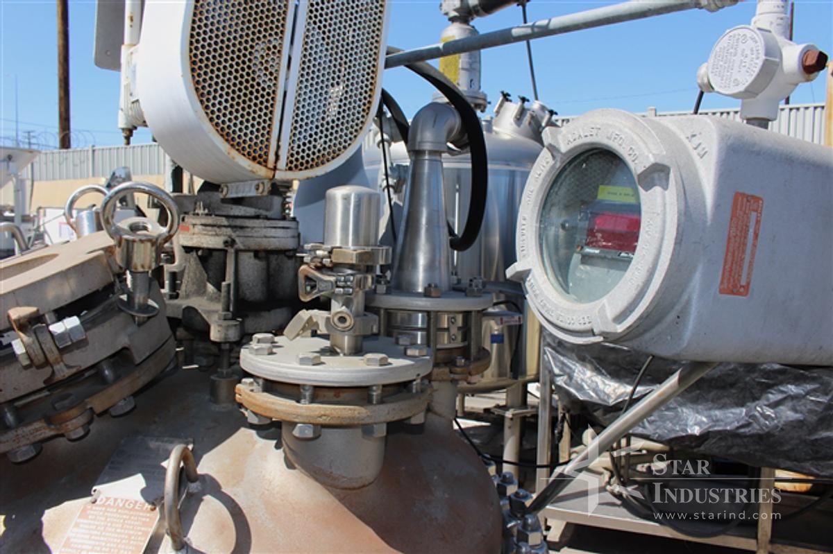 Used 200 liter Pfaudler Glass-lined Reactor w/ agitator